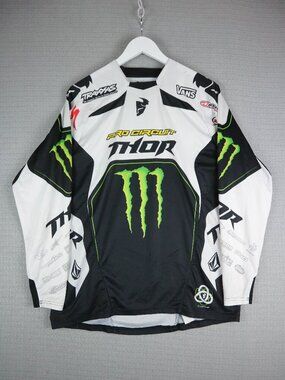 Thor Monster Energy Motocross Pro Circuit Racing Jersey Mens Medium  Long Sleeve